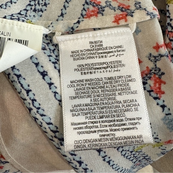 BCBGmaxAzria Multi Color Sleeveless Blouse (Medium) - Picture 9 of 9